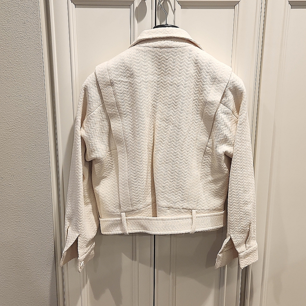 NWT REISS | Clara Wool Blend Biker Jacket - Picture 10 of 12